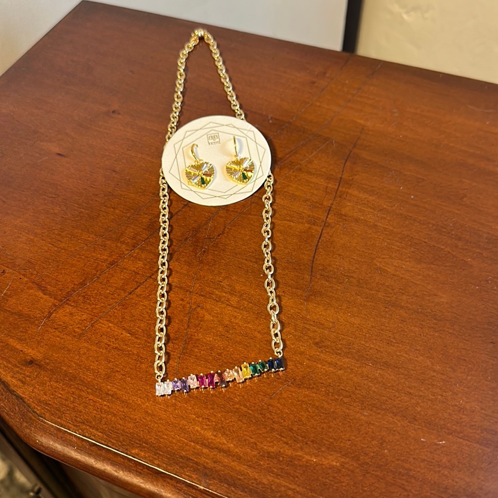 B.B.Lila Necklace and Earrings NWT
